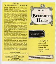Scene Beautiful Berkshire Hills Presenting Season Outstanding Events Brochure picture
