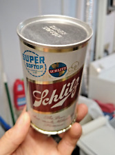 1962 Schlitz Flat top Beer Can with no bottom picture