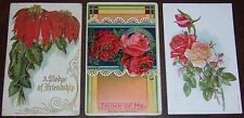 3 Vintage Embossed Postcards - Art Deco 1912 CR Heymann + 1909 L. R. Conwell picture