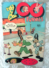 ZOO FUNNIES #7 - 1946 CHARLTON, VG, BOJO AND TONY, DICKY DUCK, BULGY BEAR picture