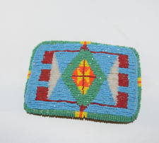 Lovely Large Vintage Northern Plains Crow Native American Beaded Belt Buckle picture