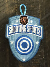 Rare Bear Shooting Sports Cub Scouts Patch BSA w Loop - Retiring / Collectible picture