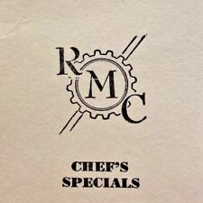 1956 Railroad Machinery Club Of New York RMC Restaurant Menu Church Street NYC picture