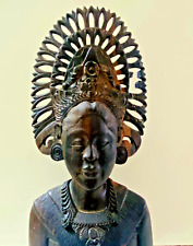 Antique African statue , Klungkung Bali , Hand Carved ,Sculpted Wooden Bust Deco picture