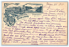 1898 Grand Hotel Cernobbio Lake Como Villa D'Este Italy Multiview Postcard picture