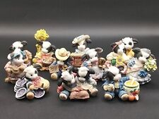 Lot of 11 Enesco Mary's Moo Moos Country Cow Figures 1994 1995 picture