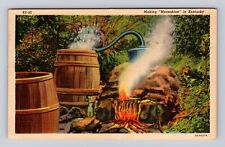 KY-Kentucky, Making Moonshine In Kentucky, Antique, Vintage c1955 Postcard picture