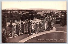 Postcard Warwick Castle from Guy's Tower England H4 picture