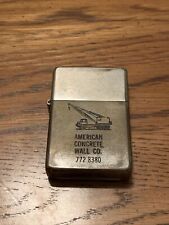 Vintage Rare - American Concrete Wall Co. Advertisement Lighter  picture