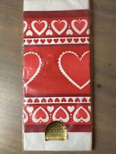 Vintage Hallmark Birthday Paper Table Cover Tablecloth New Hearts Valentines Day picture