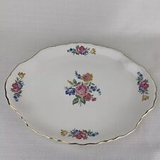 Vintage 1930’s Ironstone Floral Platter By Scio Pottery Hazel Pattern picture