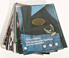 1979-1990 Harley-Davidson Motorcycle Fashion & Accessory Catalogs Lot of 23 picture