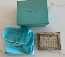Vintage Tiffany & Co. Sterling Silver Mini Calendar Picture Frame 3.7” x 2.8” picture