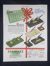 Magazine Ad* - 1948 - Sheaffer's Pen Sets - Christmas picture