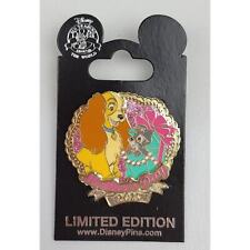 Mothers Day 2015 Lady and The Tramp Puppy LE 4000 Disney Pin Gold Trim picture