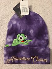 NWT Disney Princess Tangled Pascal Stocking Beanie Hat Hot Topic Tye Dyed Purple picture
