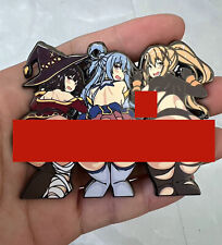 Anime Konosuba Aqua & Darkness & Megumin Metal Pin Badge Collectible picture