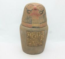 RARE ANCIENT EGYPTIAN PHARAONIC ANTIQUE HORUS Canopic Jar 1751-1687 BC (C2) picture