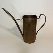Antique Mid-Century Handcrafted Solid Copper Watering Pitcher picture