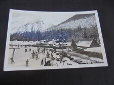 RPPC Postcard Snoqualmie Pass Washington~Summit Inn & Ski Lodge in Winter  Ellis picture