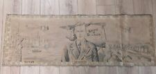 Antique Charles Lindbergh Tapestry 54x20 Spirit of St. Louis Statue Of Liberty  picture