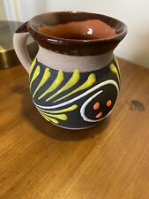 Mexican Talavera Pottery Mug Folk Art Hand Made & Hand Painted Primitive picture