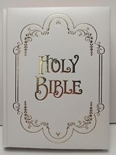 Holy Bible King James Version Family Record Edition 1985 White New  Unused Large picture