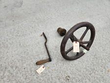 Vintage Buffalo Forge Co. Drill Press No. 99 Flywheel, Handle, Gear, & Shaft picture