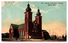 Cathedral of Our Lady of Lourdes Spokane Washington WA Posted 1913 Postcard picture