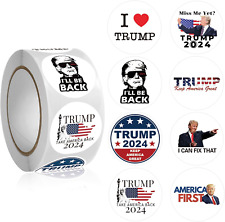2024 Donald Trump Stickers Roll 500Pcs - Funny Presidential Election USA America picture