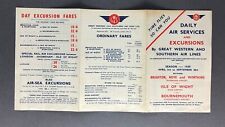 GWS GREAT WESTERN & SOUTHERN AIRLINES SUMMER 1939 AIRLINE TIMETABLE picture
