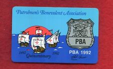 1992 NYC PBA  NEW YORK POLICE DEPARTMENT CARD picture