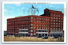 Postcard Arlington Hotel Binghamton New York c.1938 picture