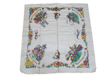 Rare Vintage A Daneshaw Brand Tablecloth England Multicolor 36