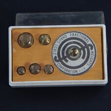 Vintage Ohaus Scale Fractional Brass Weight Set picture