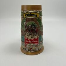  Vintage 1981 Budweiser California Commemorative Stein with Clydesdales picture