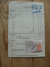 Potteries Electric Traction Co Ltd Invoice/receipt 1906 picture
