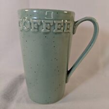 Primagera Portugal Coffee Mug Blue Teal Speckled Ceramic Tea Mug Tall Large picture