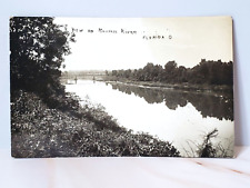 1914 RPPC View of Maumee River | Florida, Ohio | Real Photo Postcard | Posted picture