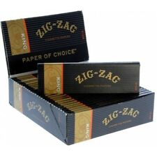 24x Packs Zig Zag Black (32 Leaves Papers Per Pack) King Size Rolling FULL BOX picture