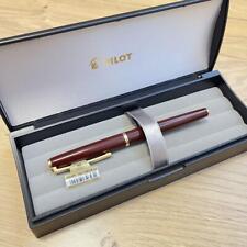 PILOT DELUXE LACQUER DEEP RED FD-155R-DR-M FOUNTAIN PEN NIB M 14K NEW UNUSED picture