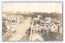 c1910's Bird's Eye View Of Kempton Illinois IL, Road Houses RPPC Photo Postcard picture
