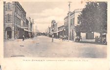 c.1908 Stores Main St. looking West Arcadia FL post card picture