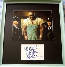 Michael Clarke Duncan autograph signed framed w/ Green Mile 8x10 movie photo JSA picture