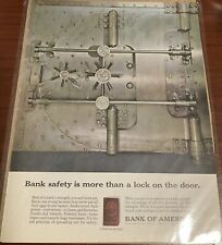 Vintage Bank  Of America Vault  Print Ad picture