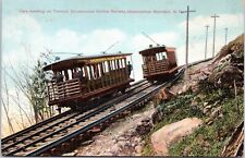 Cars on Uncanoonuc Incline Railway New Hampshire- Divided back postcard c1907-15 picture