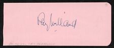Ray Milland d1986 signed 2x5 cut autograph on 10-26-47 at CBS Playhouse BAS picture