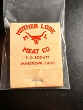 MATCHBOOK - MOTHER LODE MEAT CO - JAMESTOWN, CA - UNSTRUCK picture