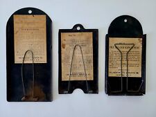 Vintage McCaskey and Case Receipt Holders 1920's  Set Of 3 picture