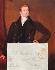 Sir Robert Peel Prime Minister United Kingdom 1830's 1840's Signed Free Frank picture